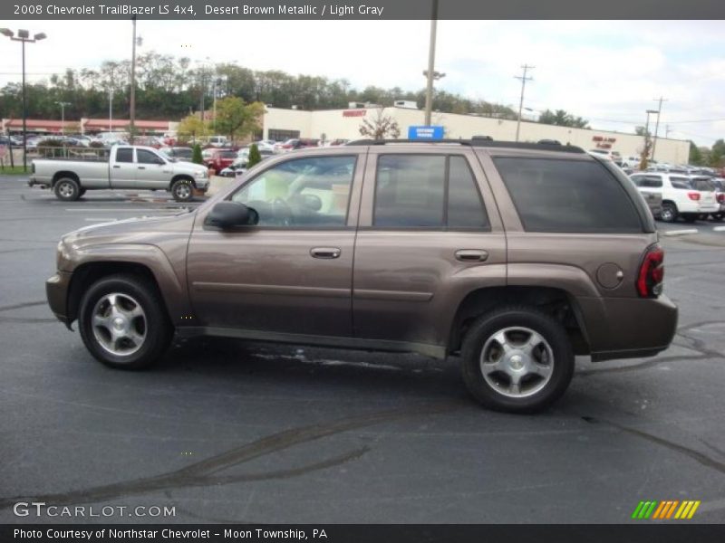 Desert Brown Metallic / Light Gray 2008 Chevrolet TrailBlazer LS 4x4