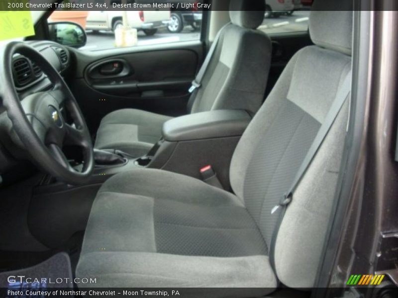 Desert Brown Metallic / Light Gray 2008 Chevrolet TrailBlazer LS 4x4