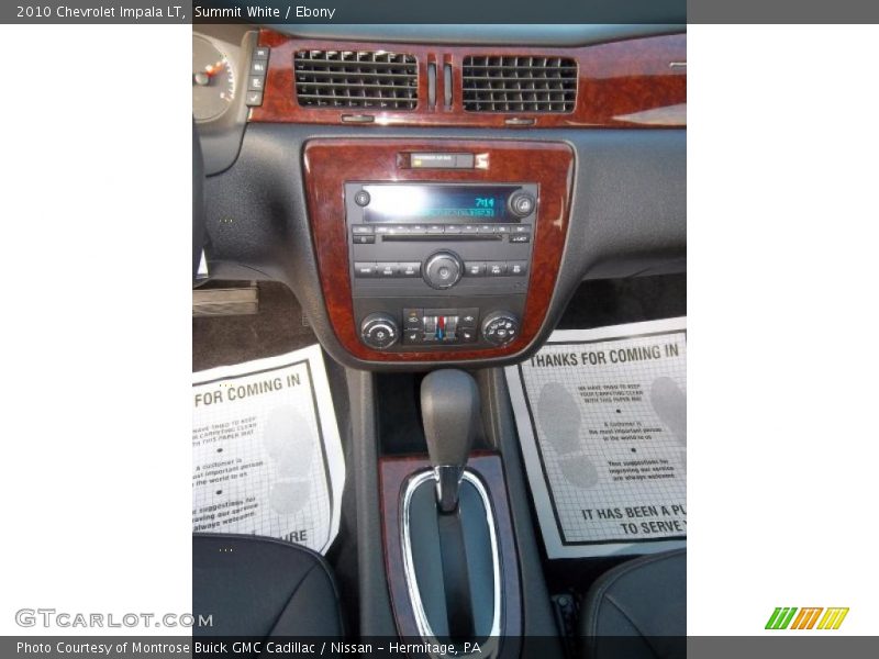 Summit White / Ebony 2010 Chevrolet Impala LT