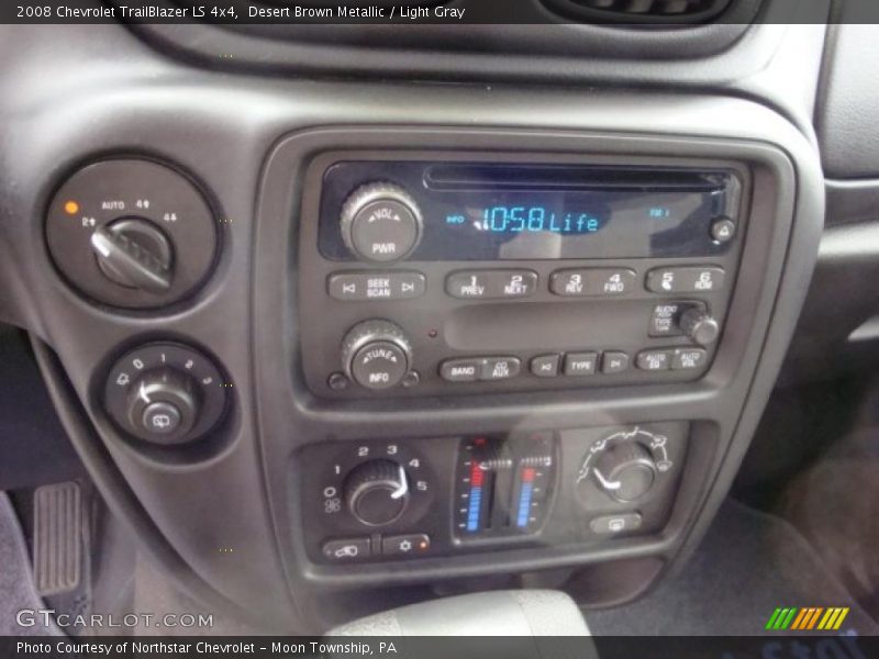 Desert Brown Metallic / Light Gray 2008 Chevrolet TrailBlazer LS 4x4