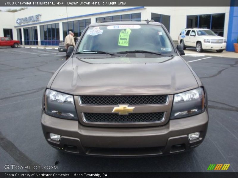 Desert Brown Metallic / Light Gray 2008 Chevrolet TrailBlazer LS 4x4