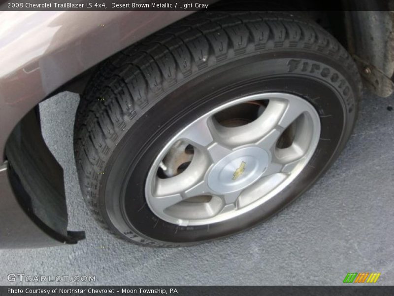 Desert Brown Metallic / Light Gray 2008 Chevrolet TrailBlazer LS 4x4