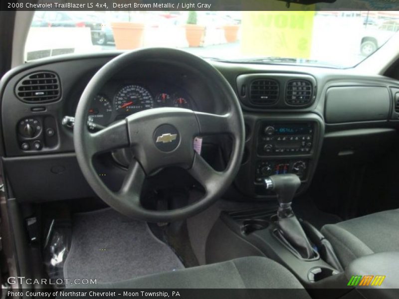 Desert Brown Metallic / Light Gray 2008 Chevrolet TrailBlazer LS 4x4