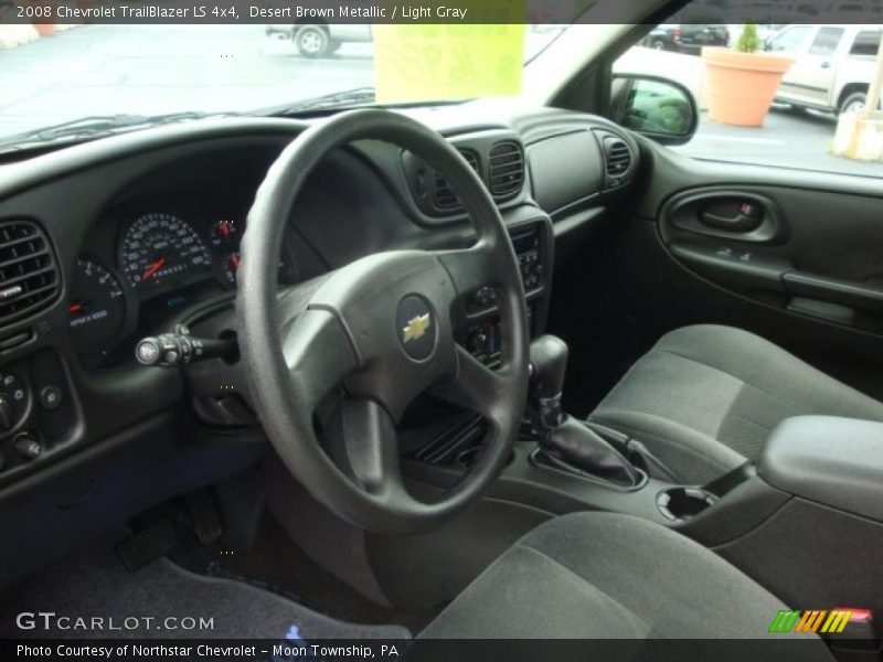 Desert Brown Metallic / Light Gray 2008 Chevrolet TrailBlazer LS 4x4