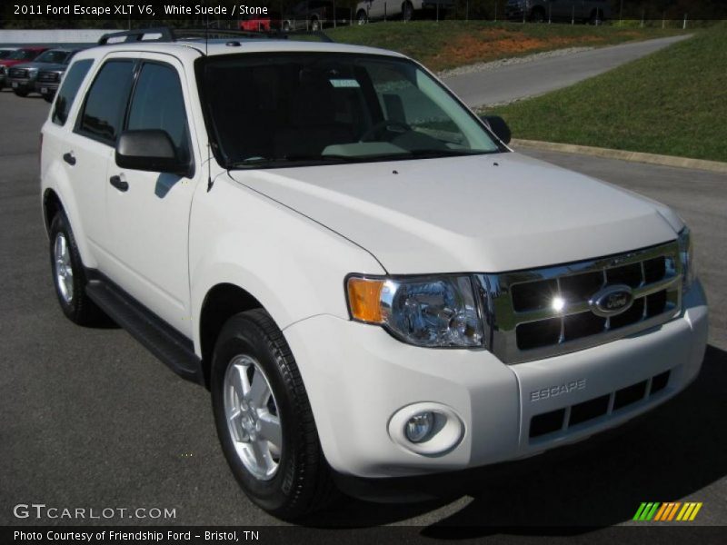 White Suede / Stone 2011 Ford Escape XLT V6
