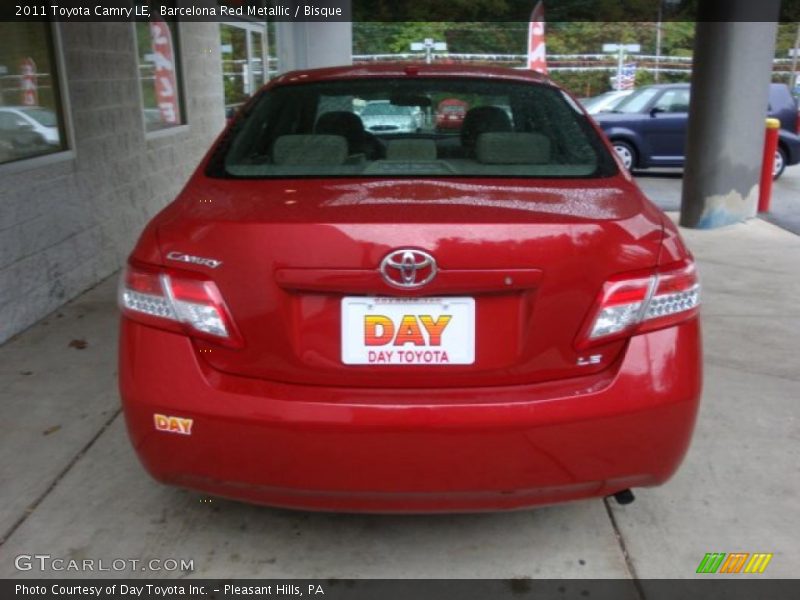 Barcelona Red Metallic / Bisque 2011 Toyota Camry LE