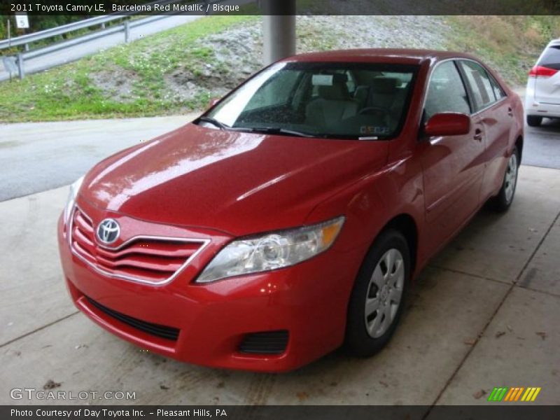 Barcelona Red Metallic / Bisque 2011 Toyota Camry LE