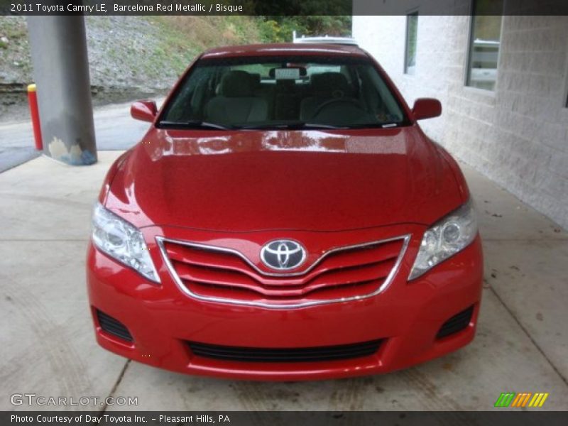 Barcelona Red Metallic / Bisque 2011 Toyota Camry LE