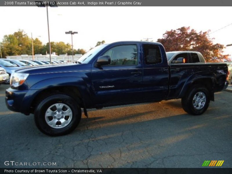 Indigo Ink Pearl / Graphite Gray 2008 Toyota Tacoma V6 TRD  Access Cab 4x4
