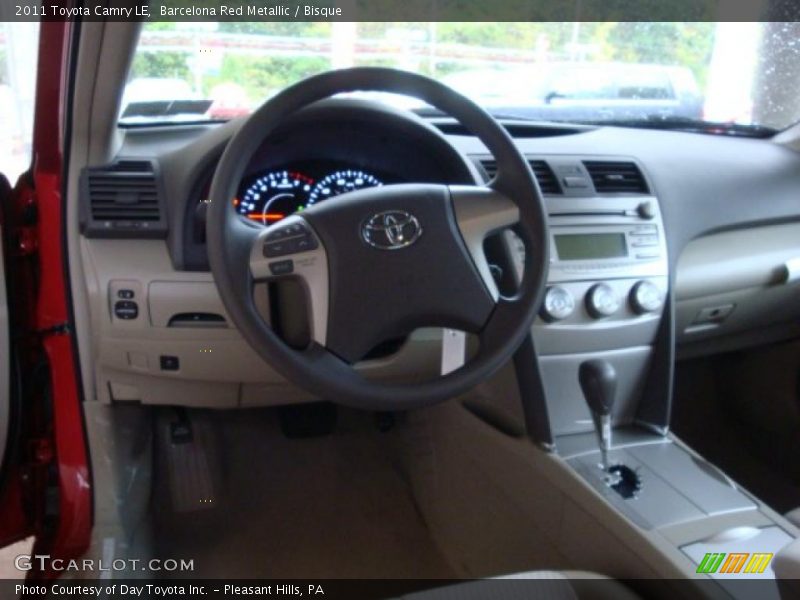 Barcelona Red Metallic / Bisque 2011 Toyota Camry LE