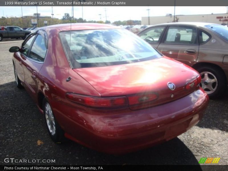 Toreador Red Metallic / Medium Graphite 1999 Mercury Sable LS Sedan
