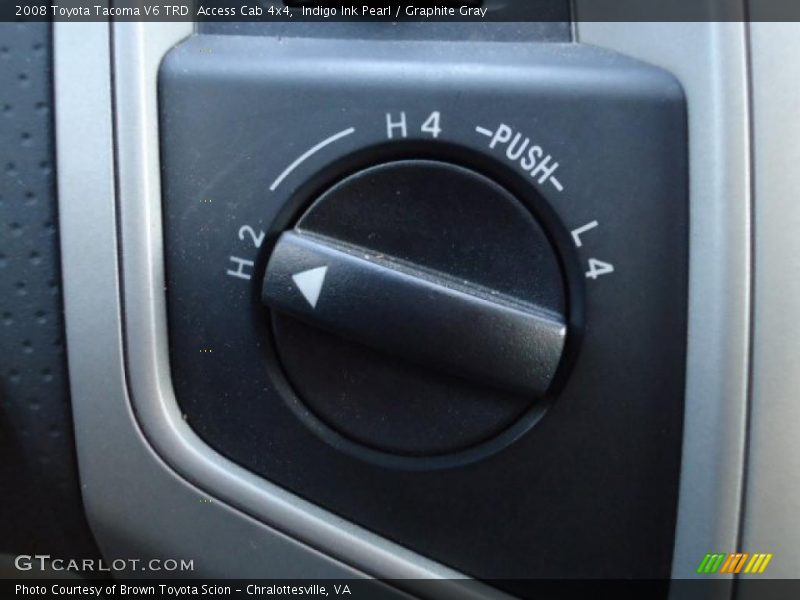 Controls of 2008 Tacoma V6 TRD  Access Cab 4x4