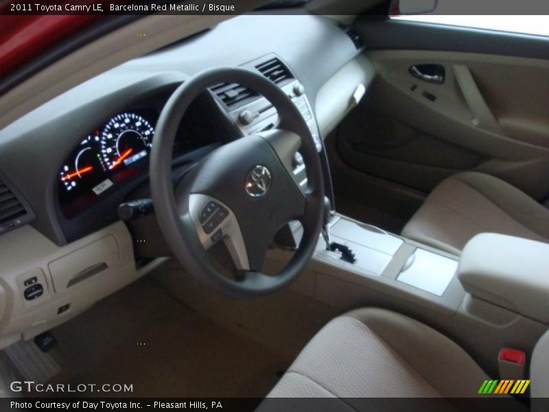 Barcelona Red Metallic / Bisque 2011 Toyota Camry LE