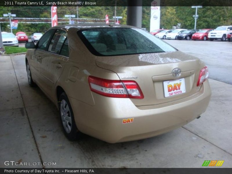 Sandy Beach Metallic / Bisque 2011 Toyota Camry LE