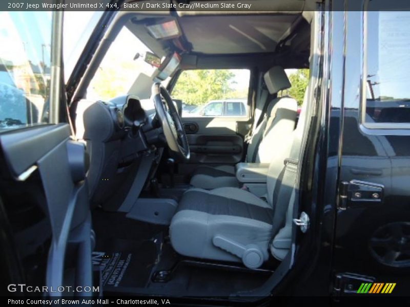 Black / Dark Slate Gray/Medium Slate Gray 2007 Jeep Wrangler Unlimited X 4x4