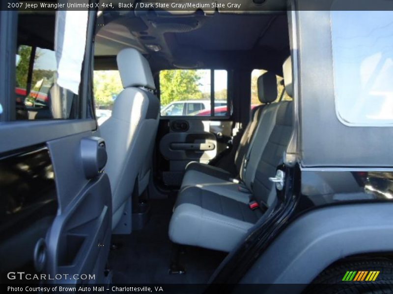 Black / Dark Slate Gray/Medium Slate Gray 2007 Jeep Wrangler Unlimited X 4x4