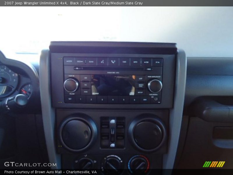 Black / Dark Slate Gray/Medium Slate Gray 2007 Jeep Wrangler Unlimited X 4x4