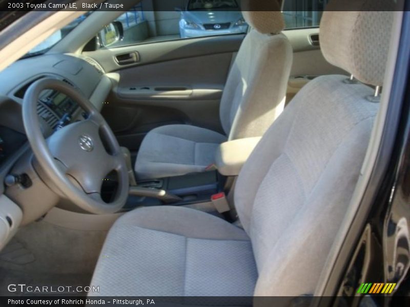 Black / Taupe 2003 Toyota Camry LE
