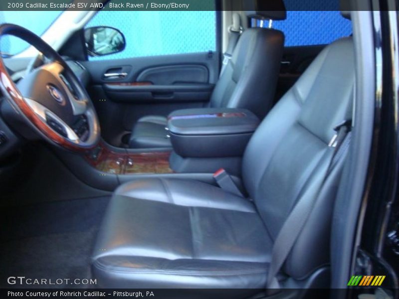 Black Raven / Ebony/Ebony 2009 Cadillac Escalade ESV AWD