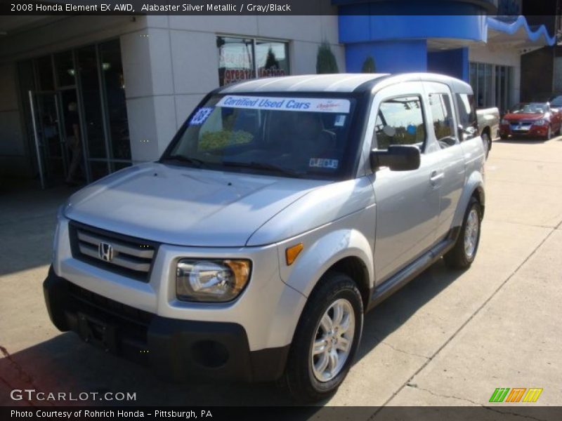 Alabaster Silver Metallic / Gray/Black 2008 Honda Element EX AWD