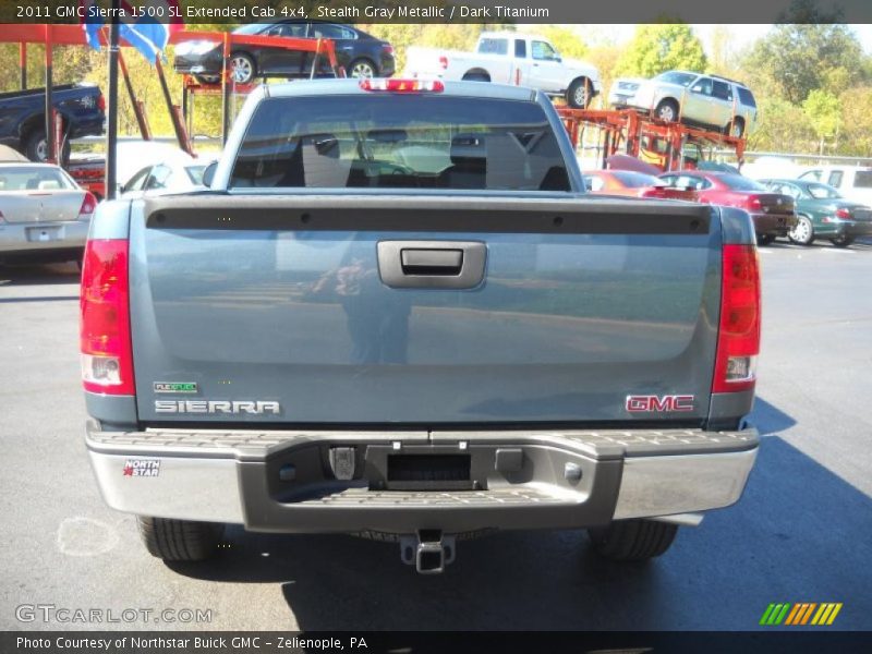 Stealth Gray Metallic / Dark Titanium 2011 GMC Sierra 1500 SL Extended Cab 4x4