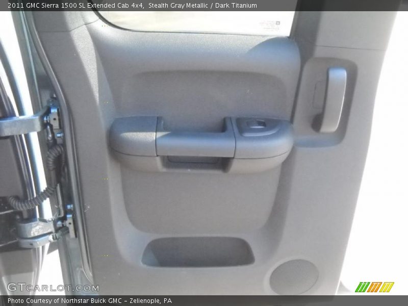 Stealth Gray Metallic / Dark Titanium 2011 GMC Sierra 1500 SL Extended Cab 4x4