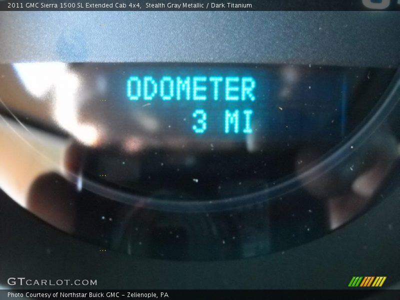 Stealth Gray Metallic / Dark Titanium 2011 GMC Sierra 1500 SL Extended Cab 4x4