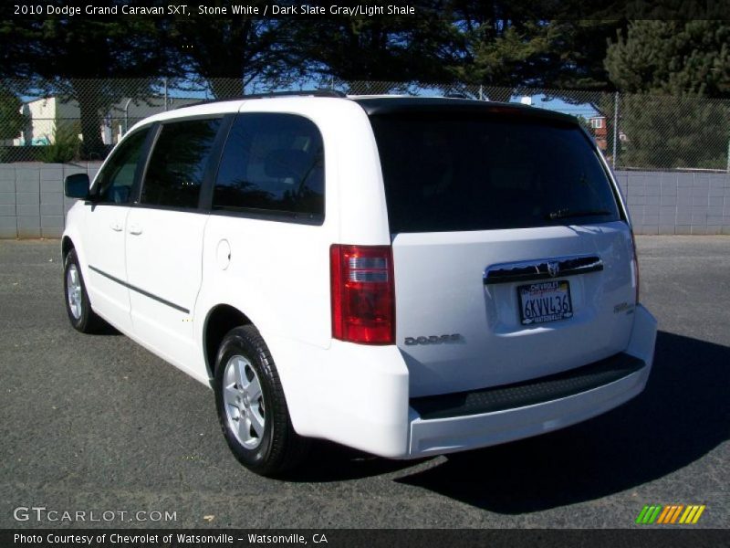 Stone White / Dark Slate Gray/Light Shale 2010 Dodge Grand Caravan SXT