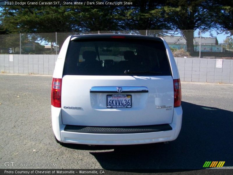 Stone White / Dark Slate Gray/Light Shale 2010 Dodge Grand Caravan SXT
