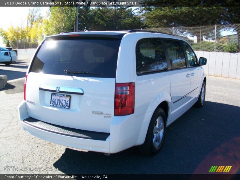 Stone White / Dark Slate Gray/Light Shale 2010 Dodge Grand Caravan SXT