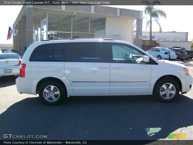 Stone White / Dark Slate Gray/Light Shale 2010 Dodge Grand Caravan SXT