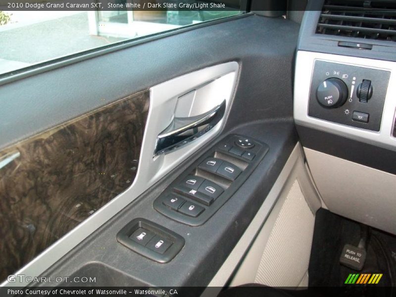 Stone White / Dark Slate Gray/Light Shale 2010 Dodge Grand Caravan SXT