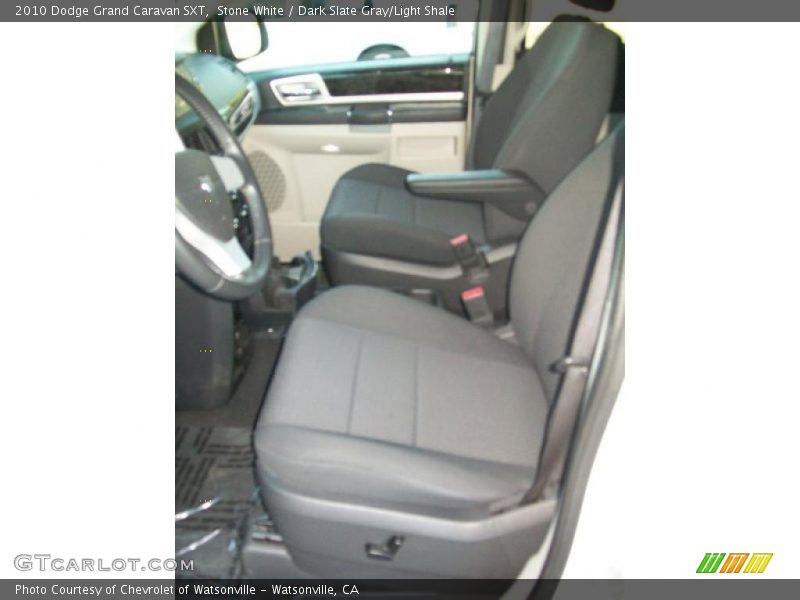 Stone White / Dark Slate Gray/Light Shale 2010 Dodge Grand Caravan SXT