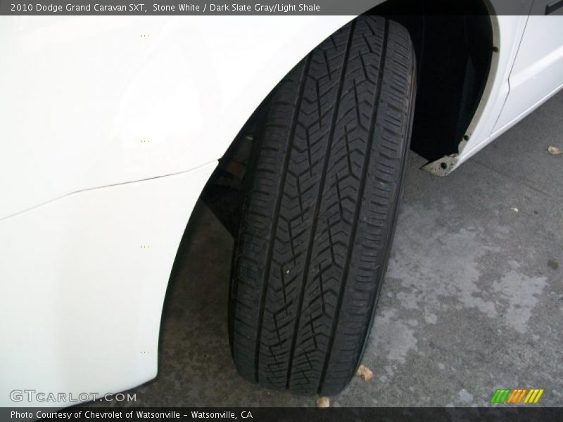 Stone White / Dark Slate Gray/Light Shale 2010 Dodge Grand Caravan SXT