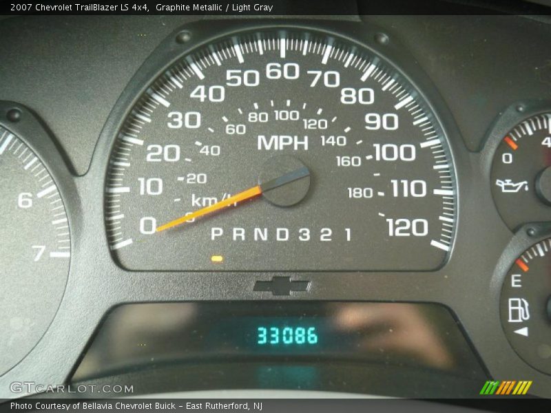 Graphite Metallic / Light Gray 2007 Chevrolet TrailBlazer LS 4x4