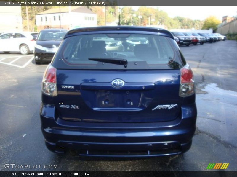 Indigo Ink Pearl / Dark Gray 2006 Toyota Matrix XR AWD