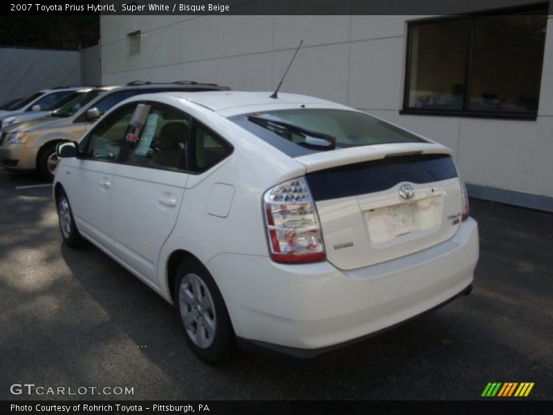Super White / Bisque Beige 2007 Toyota Prius Hybrid