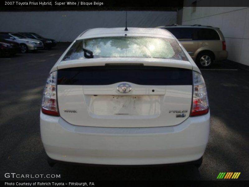 Super White / Bisque Beige 2007 Toyota Prius Hybrid