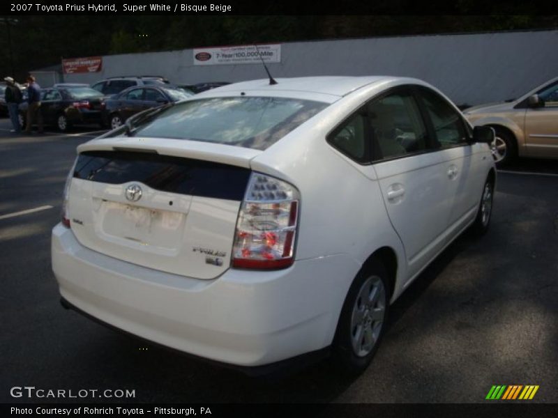 Super White / Bisque Beige 2007 Toyota Prius Hybrid