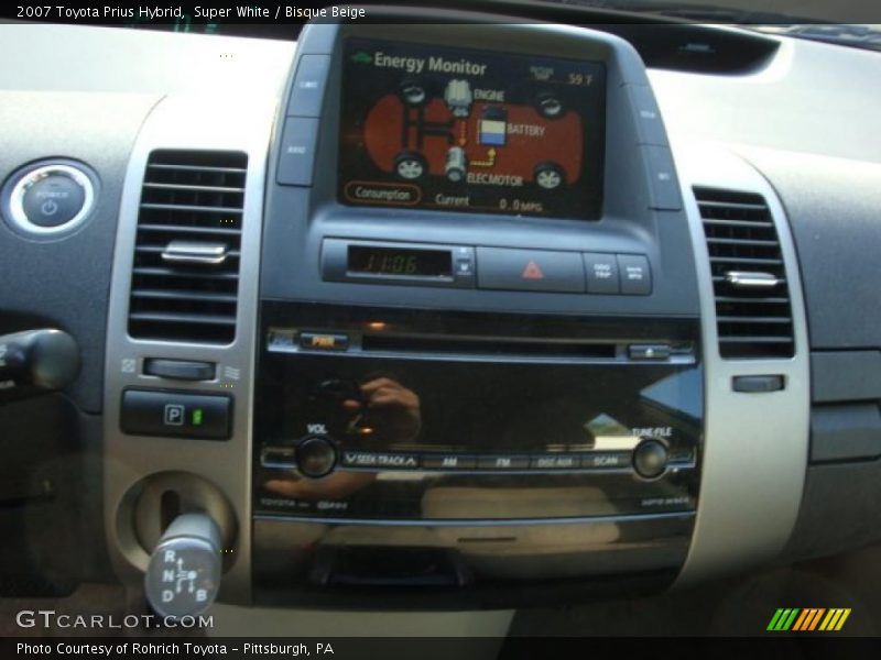 Super White / Bisque Beige 2007 Toyota Prius Hybrid