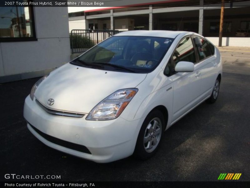 Super White / Bisque Beige 2007 Toyota Prius Hybrid