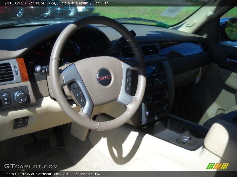 Gold Mist Metallic / Light Tan 2011 GMC Yukon XL SLT 4x4