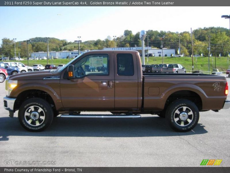 Golden Bronze Metallic / Adobe Two Tone Leather 2011 Ford F250 Super Duty Lariat SuperCab 4x4