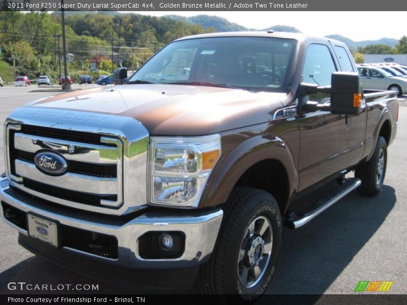 Golden Bronze Metallic / Adobe Two Tone Leather 2011 Ford F250 Super Duty Lariat SuperCab 4x4