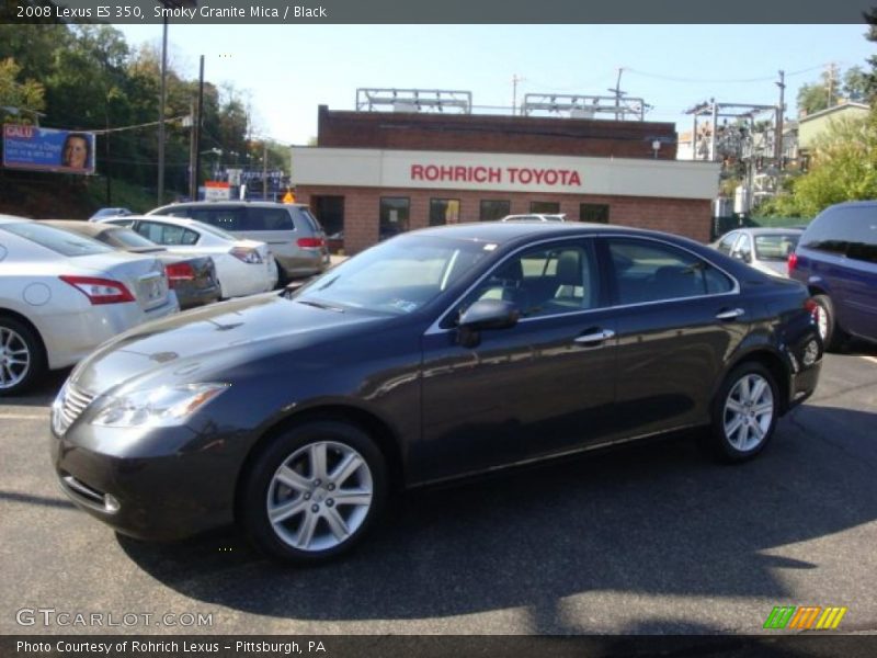 Smoky Granite Mica / Black 2008 Lexus ES 350