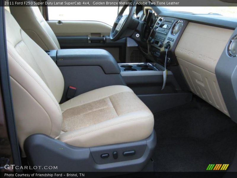  2011 F250 Super Duty Lariat SuperCab 4x4 Adobe Two Tone Leather Interior