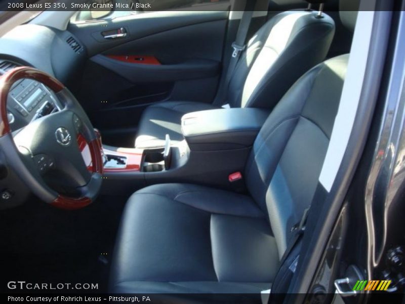 Smoky Granite Mica / Black 2008 Lexus ES 350
