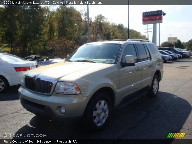 Gold Ash Metallic / Light Parchment 2003 Lincoln Aviator Luxury AWD