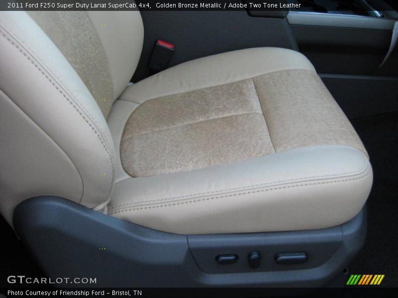 2011 F250 Super Duty Lariat SuperCab 4x4 Adobe Two Tone Leather Interior