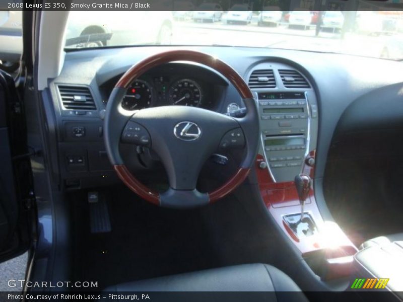 Smoky Granite Mica / Black 2008 Lexus ES 350